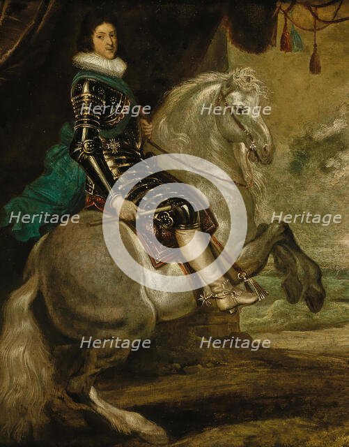 Portrait of Louis XIII of France (1601-1643) on horseback, 1620s. Creator: Rubens, Peter Paul, (School)  .