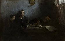 School of Talmudists, 1887. Creator: Samuel Hirszenberg.