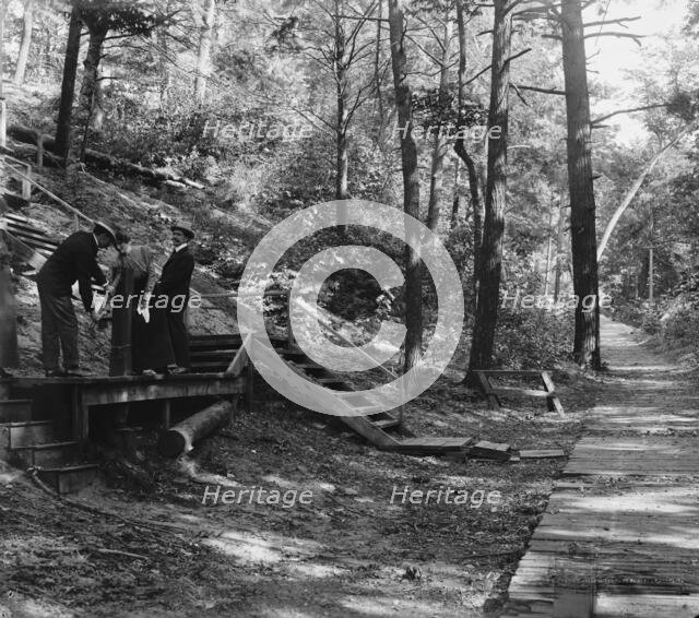 Crescent walk, Macatawa Park, Mich., between 1890 and 1901. Creator: Unknown.