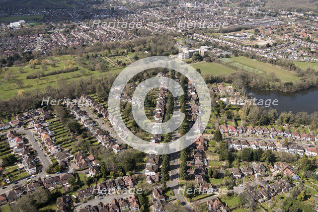 Canons Drive and the landscape park at Canons Park, Harrow, London, 2018. Creator: Historic England Staff Photographer.