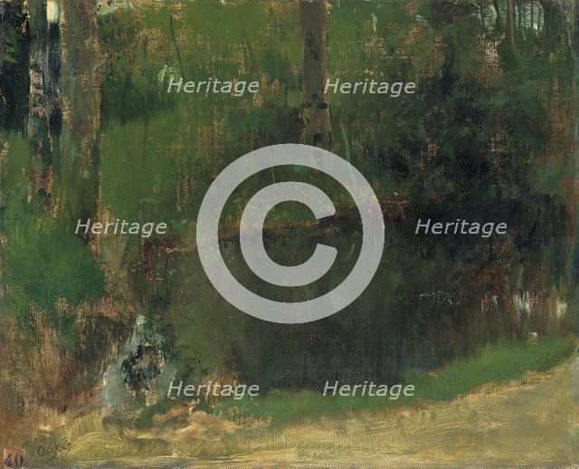 The Pond in the Forest, ca 1868. Artist: Degas, Edgar (1834-1917)
