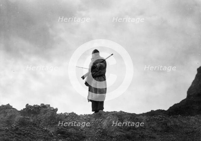 The mountain sheep hunter-Sioux, c1905. Creator: Edward Sheriff Curtis.