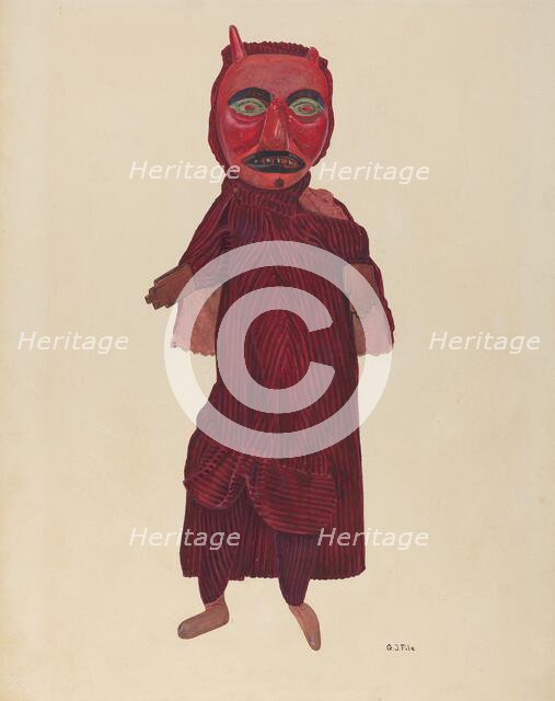 Old Nick, the Devil, c. 1937. Creator: George File.