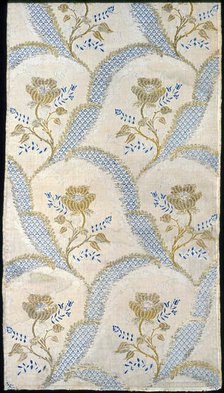 Panel (Intended as Dress Fabric), France, 1760s. Creator: Unknown.