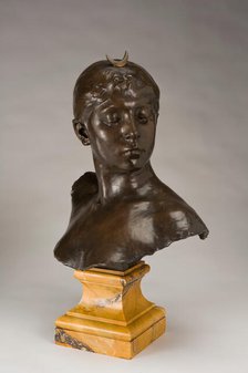 Head of Diana, 1882-1890/cast c. 1891-1926. Creator: Jean Alexandre Joseph Falguiere.