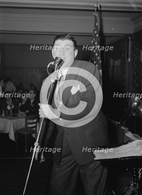 Portrait of Tony Pastor, Hotel Edison(?), New York, N.Y., 1946. Creator: William Paul Gottlieb.