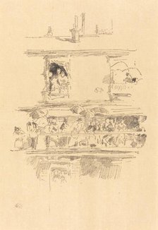 The Long Balcony, 1894. Creator: James Abbott McNeill Whistler.