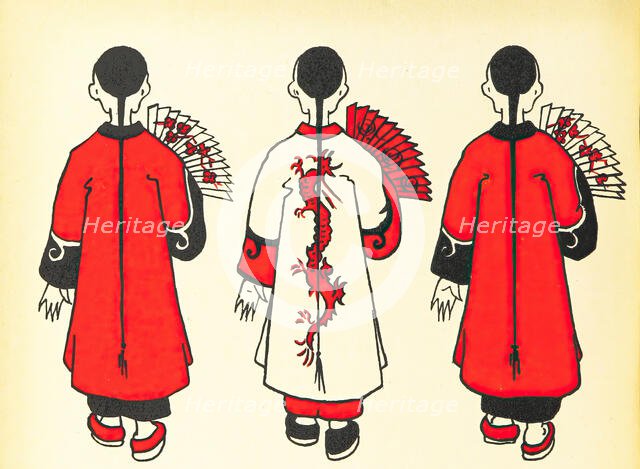 Chinese costume, 1912.  Creator: May Audubon Post.