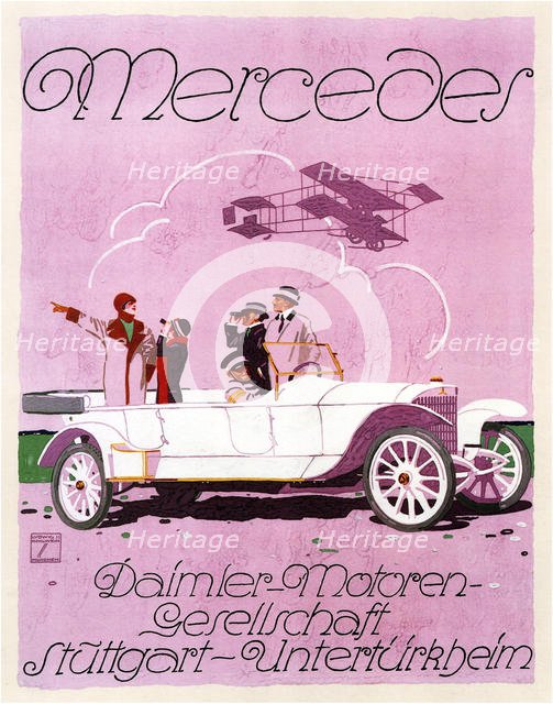 Mercedes, 1914. Artist: Hohlwein, Ludwig (1874-1949)