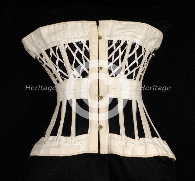 Corset, American, ca. 1876. Creator: Madame J. H. Rutherford.