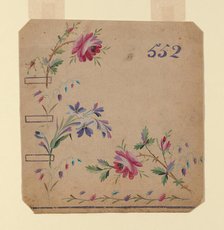 Design for an Embroidered Waistcoat Corner, France, 1780/90. Creator: Unknown.