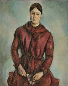 Madame Cézanne in Red, 1890-1894. Creator: Cézanne, Paul (1839-1906).