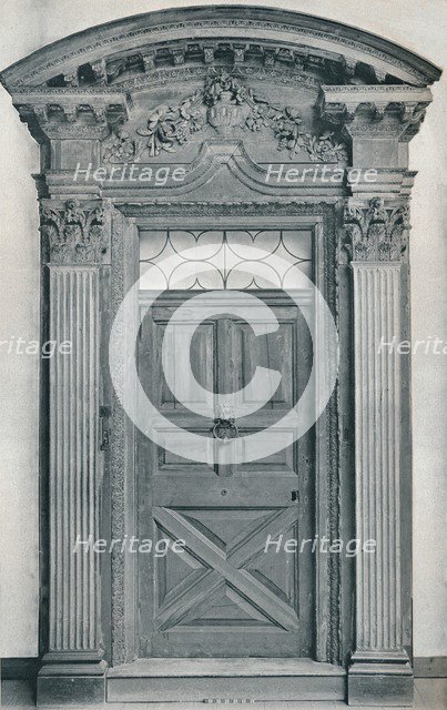 'Carved Wood Doorway, Early Eighteenth Century', 1909. Artist: Unknown.