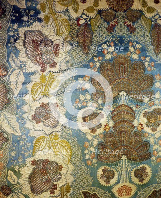 Panel (Dress Fabric), France, c. 1725. Creator: Unknown.