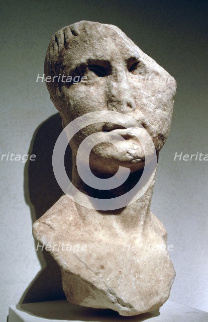 Roman bust, possibly of Agrippa. Artist: Unknown