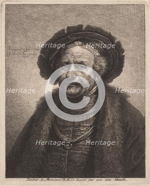 Self-Portrait of Rembrandt, 1771. Creator: Georg Friedrich Schmidt.