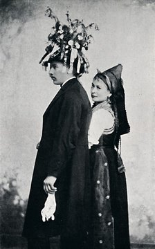 A bride and bridegroom of the Black Forest, 1912. Artist: E Uhlenhuth.
