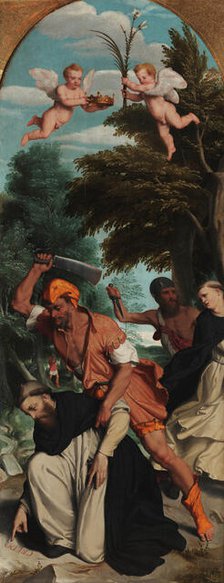 The Martyrdom of Saint Peter of Verona, 1555-1559. Creator: Moroni, Giovan Battista (1520/25-1578).