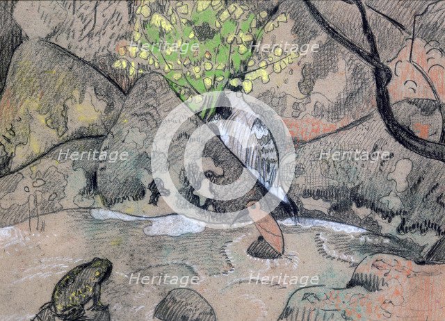 'Landscape with a Bird and a Toad', c1883-1927. Artist: Paul Serusier