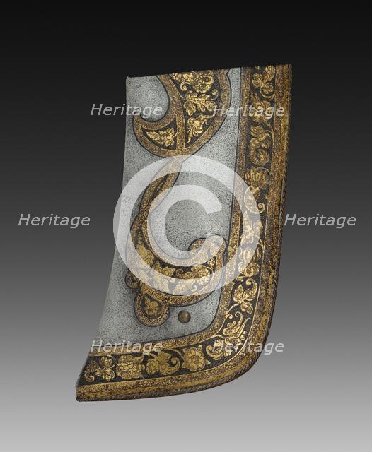 Pommel Plate of a Saddle (from the Garniture of Rudolf II), c. 1571. Creator: Anton Peffenhauser (German, 1525-1603).