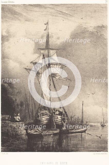 Near Rouen (Environs de Rouen). Creator: Paul Huet.