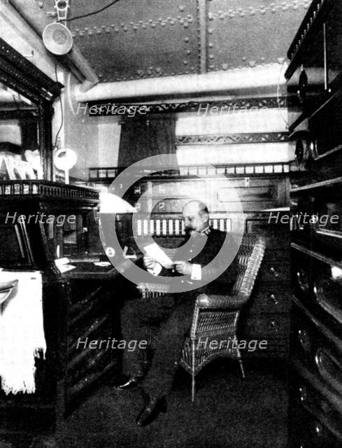 Commander A. Marix, of the "Vermont," ...Board of Inquiry into the Disaster to the "Maine"..., 1898. Creator: Unknown.