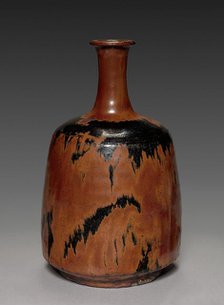 Bottle Vase: Seto Ware, first half of 17th century. Creator: Unknown.