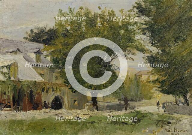 Inn in Salona on the road to Glisse, 1894. Creator: Anton Nowak.