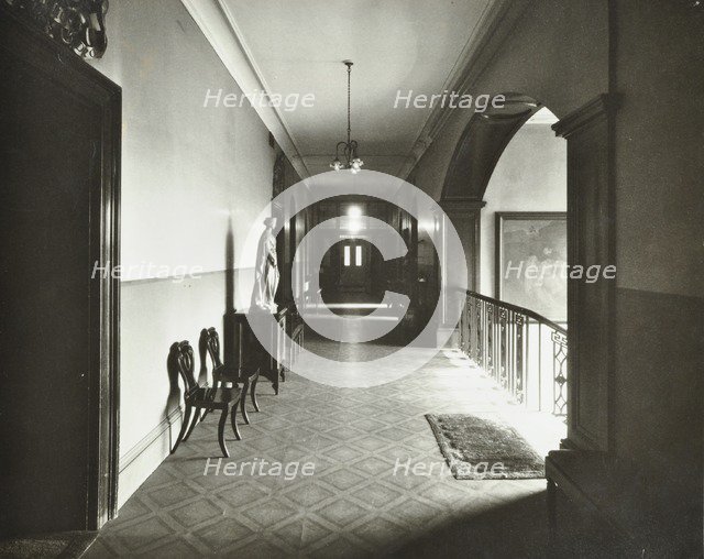 First floor corridor, Bethlem Royal Hospital, London, 1926. Artist: Unknown.