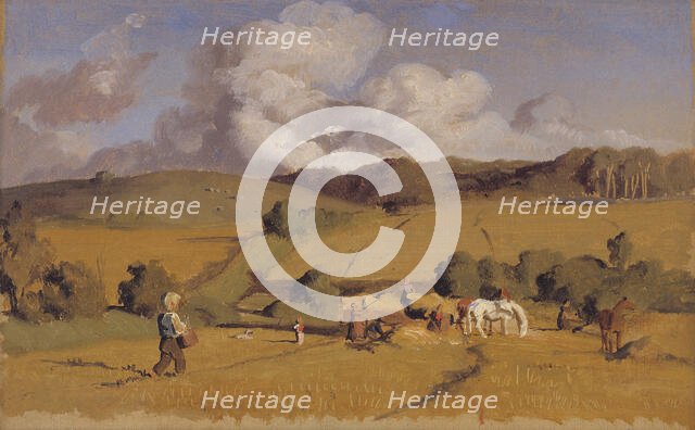 Landscape near Holmstrup, Zealand, 1845. Creator: Lorenz Frolich.