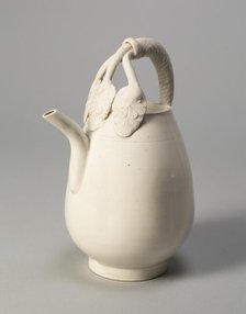 Melon-Shaped Ewer with Triple-Strand Handle, Liao dynasty (907-1124), 11th century. Creator: Unknown.