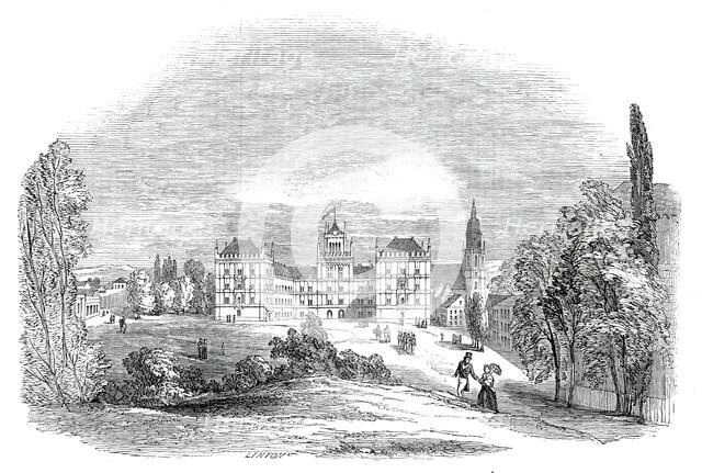 The Palace of Ehrenburg, at Coburg - from His Royal Highness Prince Albert's drawing, 1845. Creator: W. J. Linton.