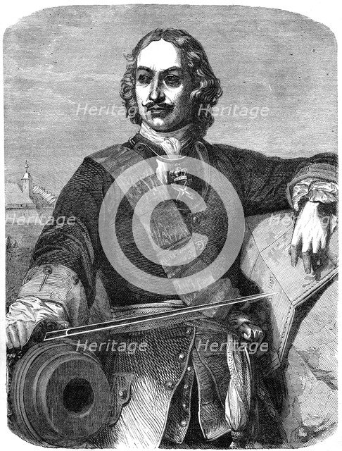 Peter the Great (1672-1725), 19th century. Artist: Unknown