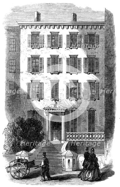 The head-quarters of the Fenian Brotherhood at New York, 1865. Creator: Unknown.