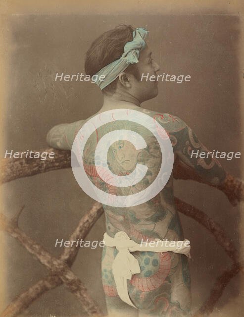 Japanese Tattoo, 1870s-1890s. Creator: Kusakabe Kimbei.