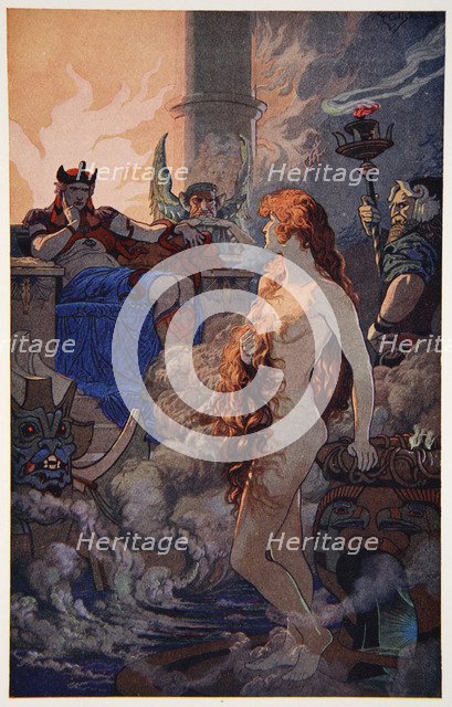 'Ishtar in Hades', 1915.  Artist: Ernest Wellcousins