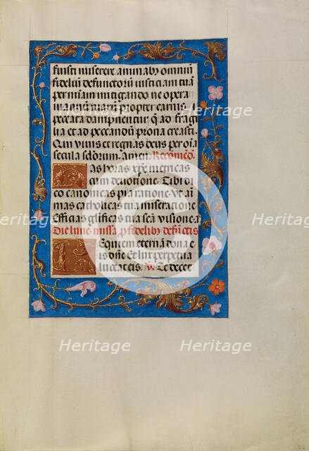 Decorated Text Page; Spinola Hours, about 1510-1520. Creator: Unknown.