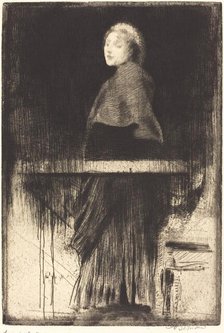 Woman in a Cape (La femme à la pèlerine), 1889. Creator: Paul Albert Besnard.