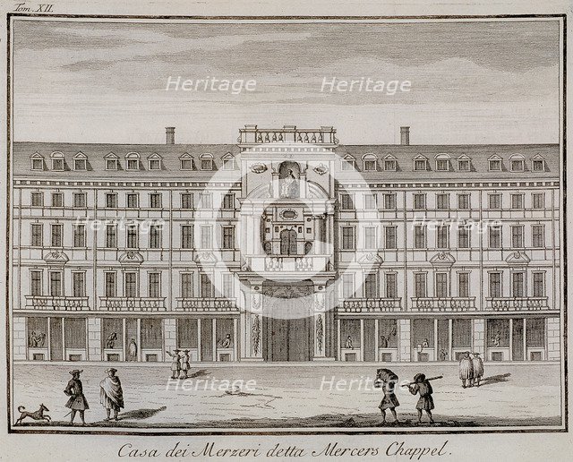 Mercers' Hall, London, 1742. Artist: Anon