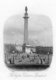 Wellington Column, Liverpool, 1864. Artist: Unknown