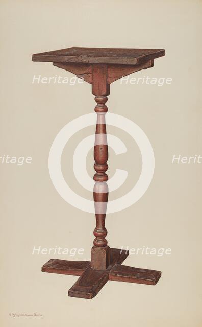 Candle Stand, c. 1940. Creator: M. Rosenshield-von-Paulin.