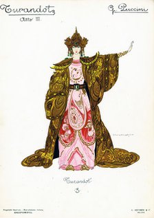 Turandot by Giacomo Puccini, 1926. Creator: Brunelleschi, Umberto (1879-1949).