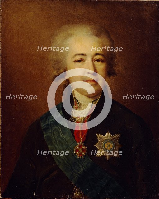Portrait of Prince Alexander Kurakin (1752-1818). Artist: Lampi, Johann-Baptist von, the Elder (1751-1830)
