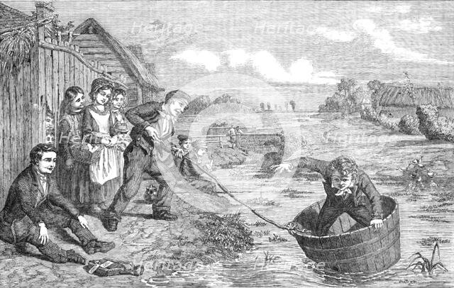 "The Launch" - painted by G. Smith, 1854. Creator: Unknown.