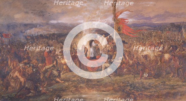 Battle of the Standard, Northallerton, Yorkshire, 22nd August 1138, (1880).  Artist: Sir John Gilbert