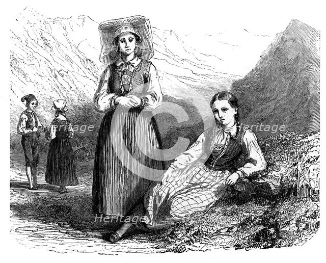 'Norwegians of the Lovardalsskard', c1890. Artist: Unknown