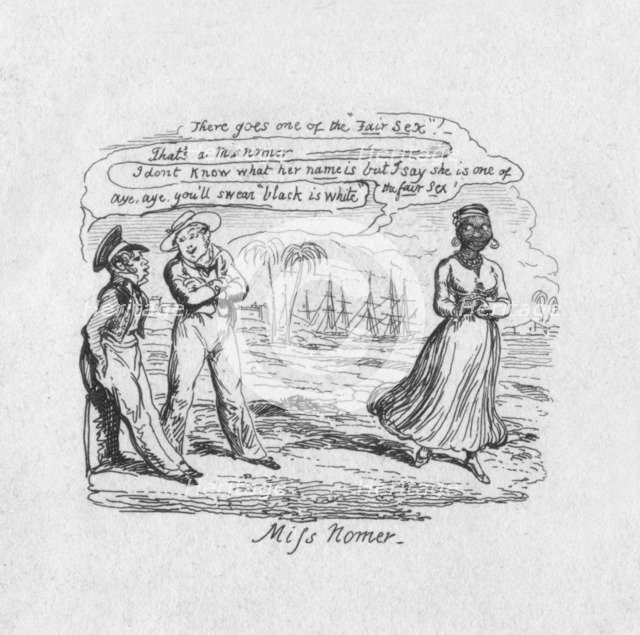 'Miss Nomer', 1829. Artist: George Cruikshank.