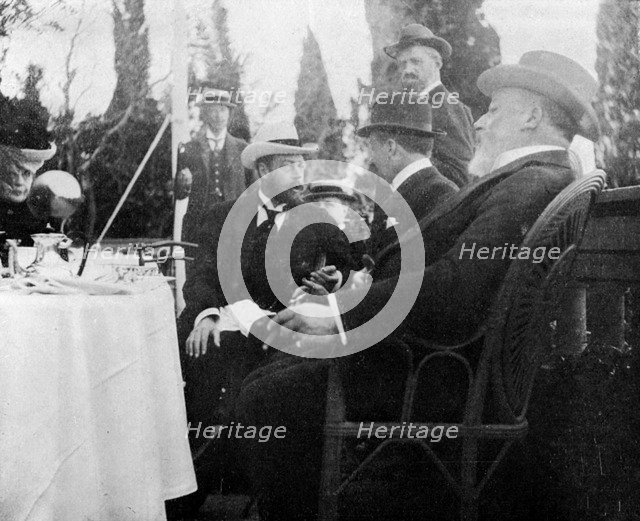 Prince George (1865-1936), the future King George V, Corfu, Greece, 1908.Artist: Queen Alexandra