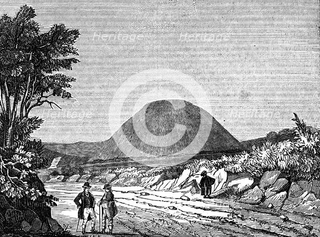 Silbury Hill, Wiltshire, England, 1836. Artist: Unknown