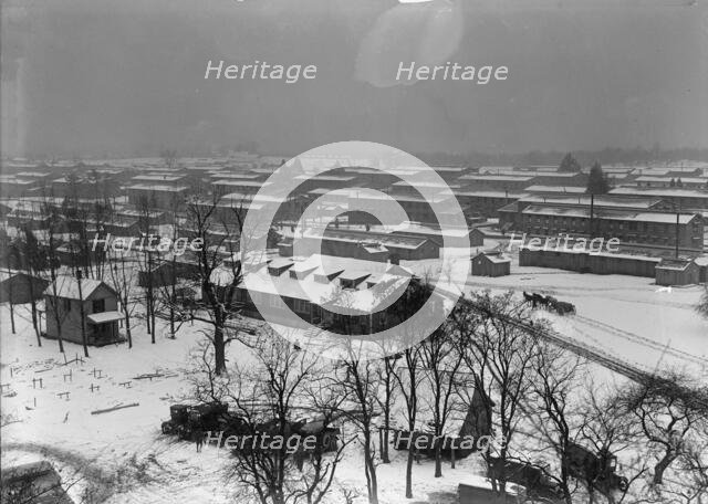 Camp Meade, Maryland - Winter Views, 1917. Creator: Harris & Ewing.